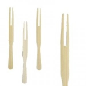Pins - forks CHIPS, wooden, 8.5 cm, 1000 pcs